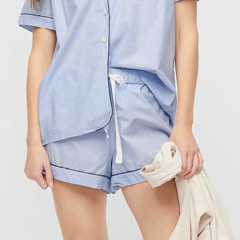 J. Crew End-on-end cotton pajama shorts AY701 Size Small